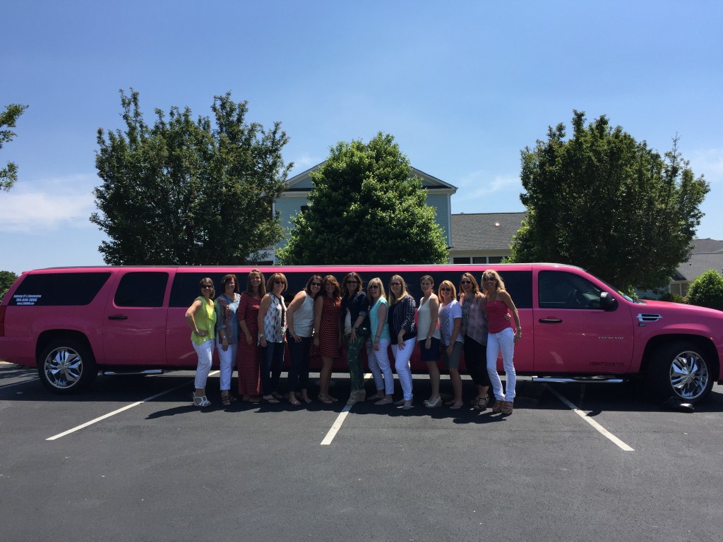 NC wine tour Charlotte Pink limo